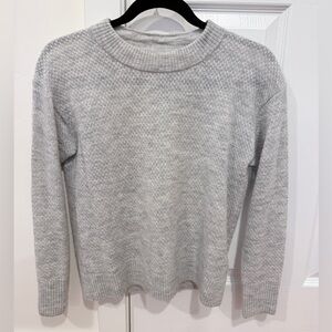 Quince Grey Baby Alpaca & Wool Blend Sweater